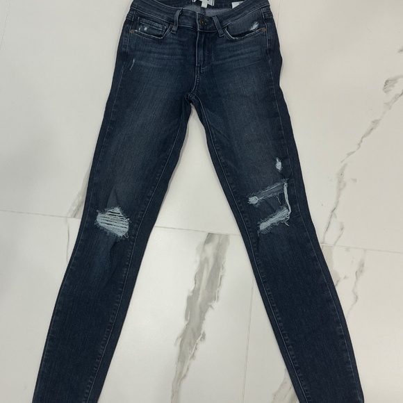 Paige | Verdugo Ankle Distressed Jeans - Picture 3 of 5